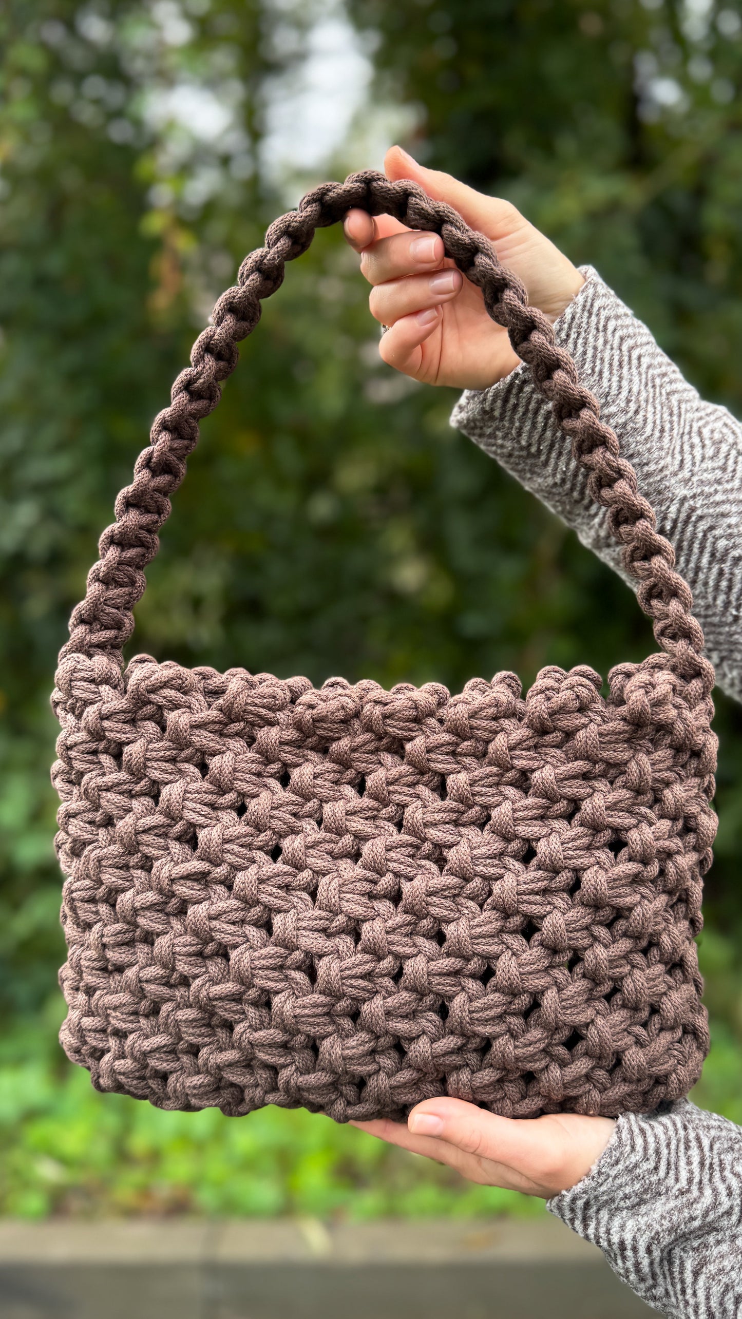 handmade, dla niej, rękodzieło, ze sznurka, na prezent, torebka, na każdą okazję, na codzień