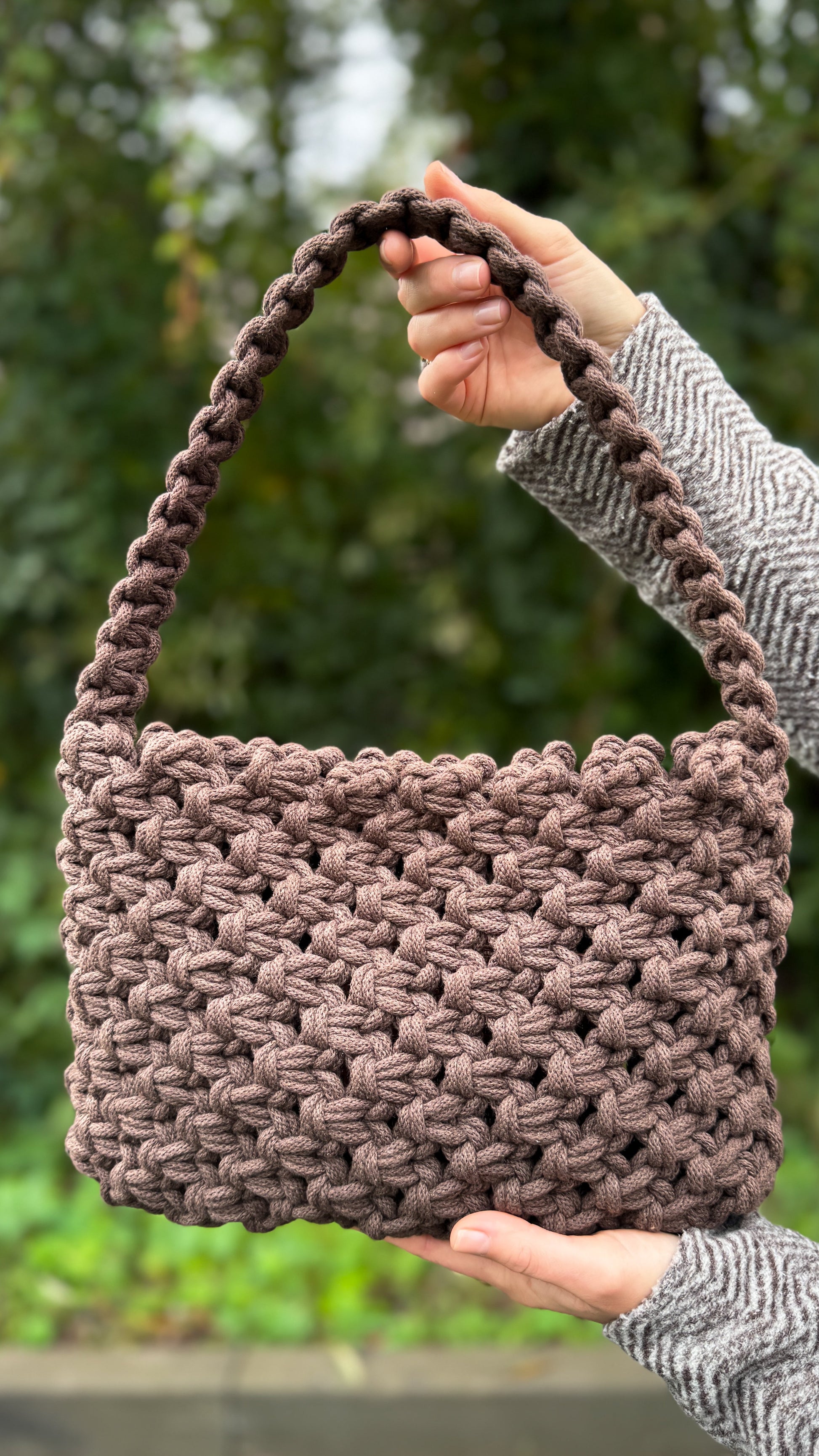 handmade, dla niej, rękodzieło, ze sznurka, na prezent, torebka, na każdą okazję, na codzień